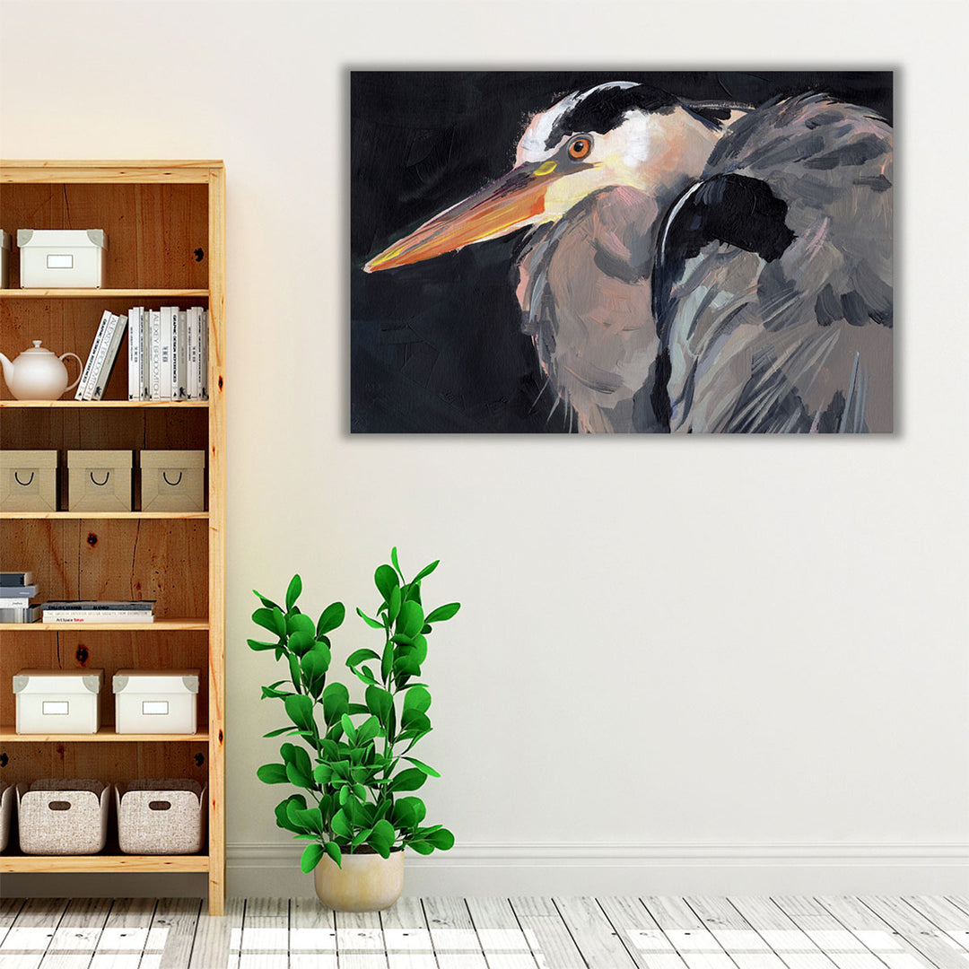 Great Heron II - Canvas Print Wall Art