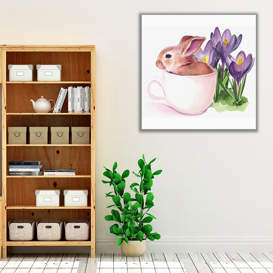 Bunny Crossing I - Canvas Print Wall Art