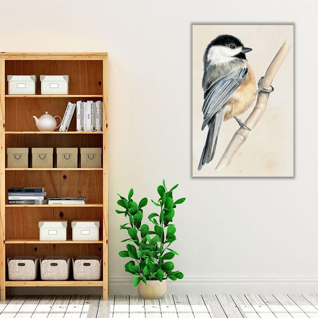 Little Bird on Branch II - Canvas Print Wall Art