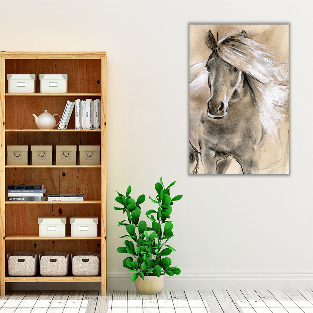 Sketched Horse I - Canvas Print Wall Art