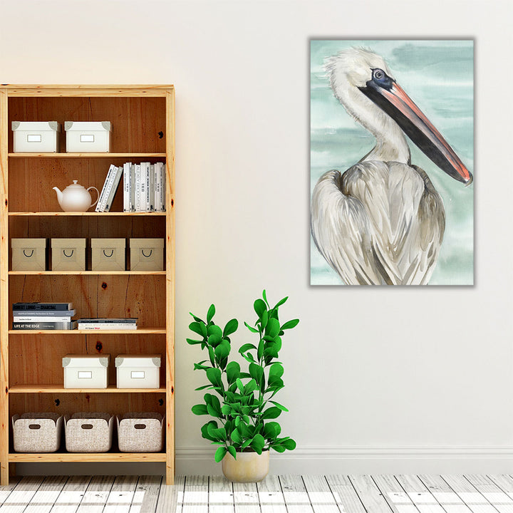 Turquoise Pelican I - Canvas Print Wall Art