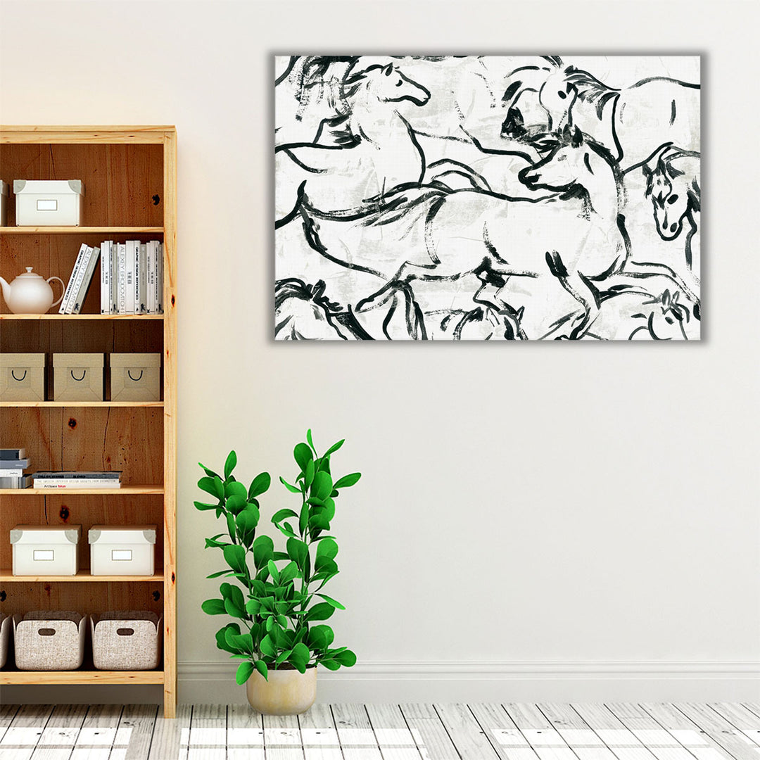 Horses Run II - Canvas Print Wall Art