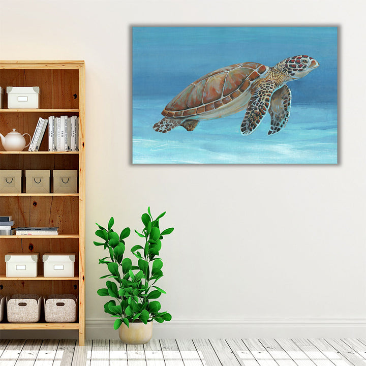 Ocean Sea Turtle I - Canvas Print Wall Art