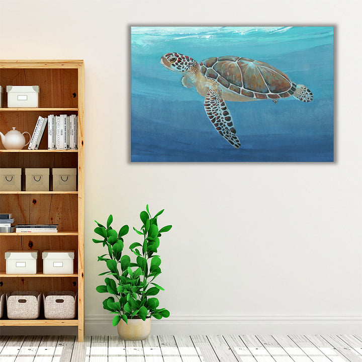 Ocean Sea Turtle II - Canvas Print Wall Art