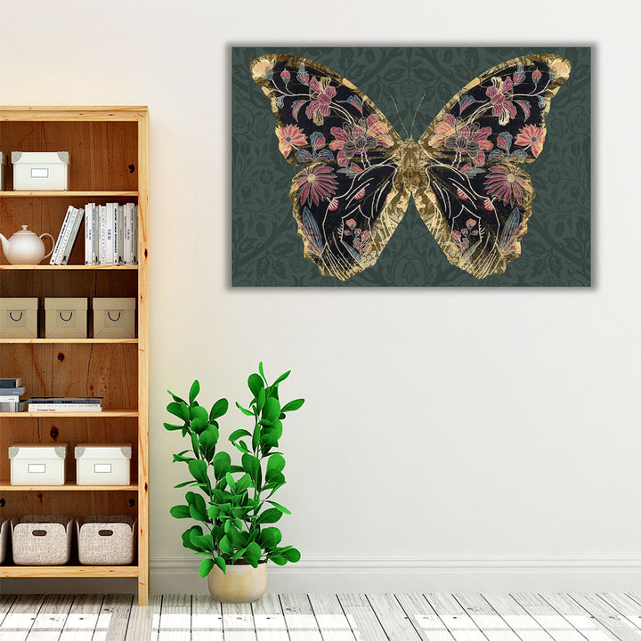 Floral Butterfly Wings I - Canvas Print Wall Art