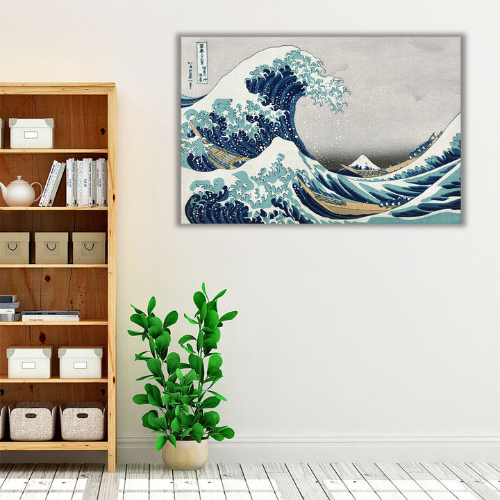 The Great Wave of Kanagawa, from the series '36 Views of Mt. Fuji' - Canvas Print Wall Art