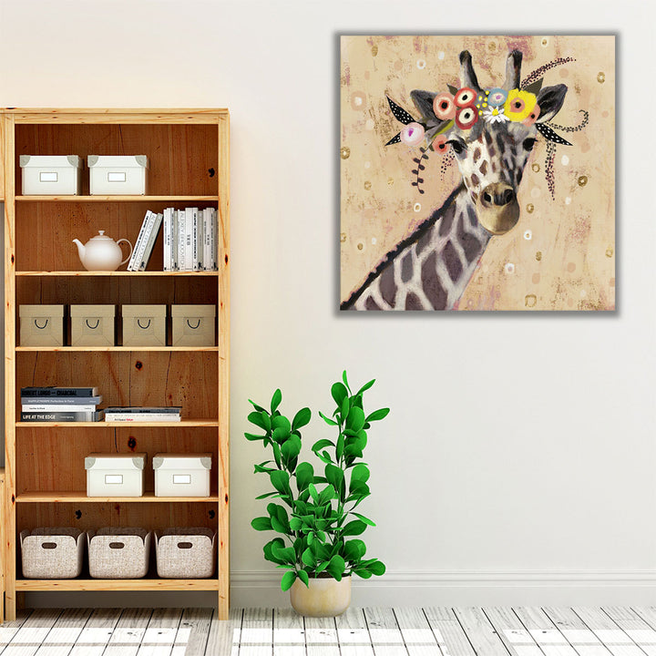 Klimt Giraffe II - Canvas Print Wall Art