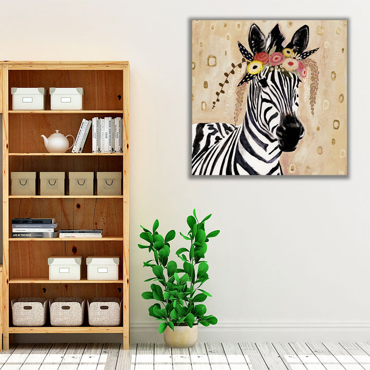 Klimt Zebra I - Canvas Print Wall Art