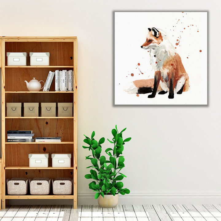 Watercolor Fox I - Canvas Print Wall Art