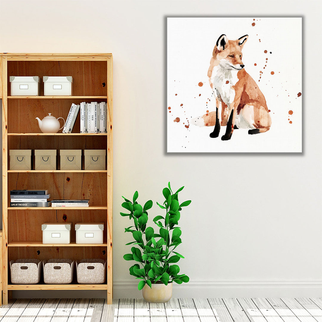 Watercolor Fox II - Canvas Print Wall Art