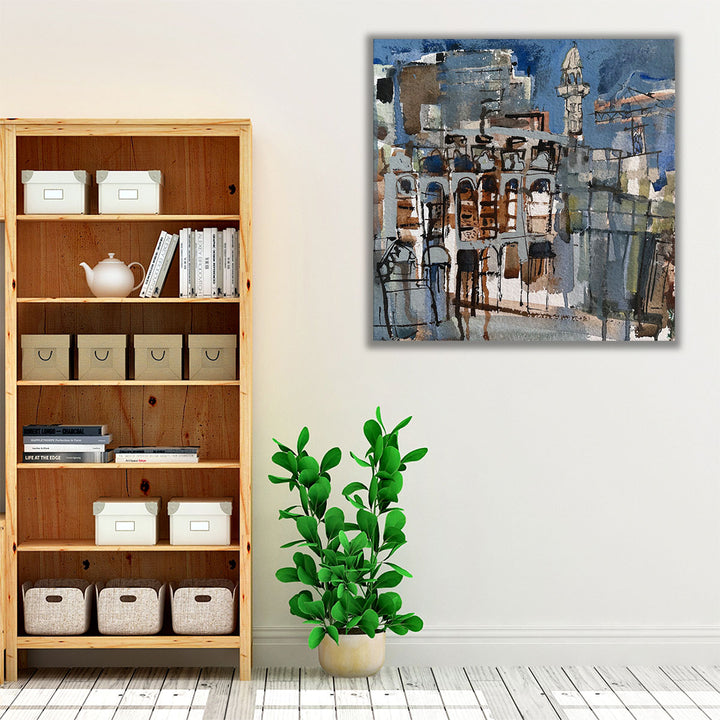 City Crane II - Canvas Print Wall Art