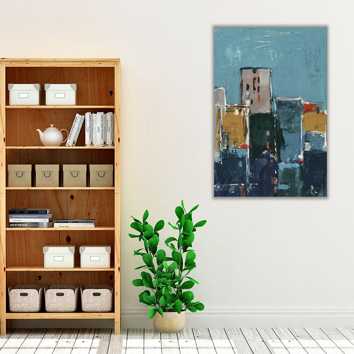 Primary City II - Canvas Print Wall Art