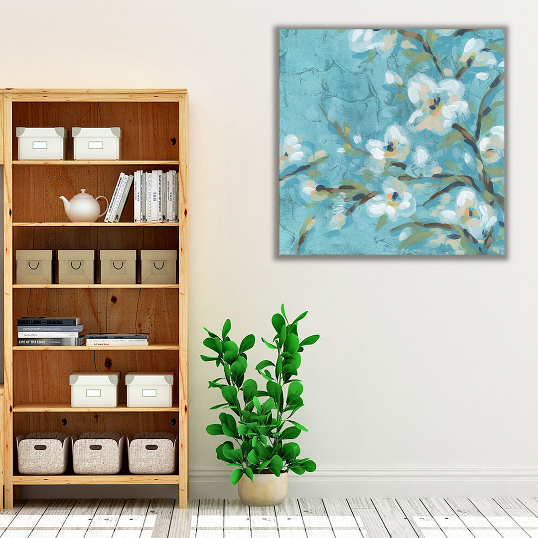 Blue Fresco Branch II - Canvas Print Wall Art