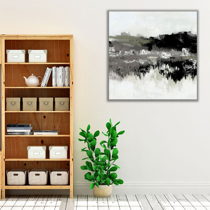 Charcoal Mist II - Canvas Print Wall Art