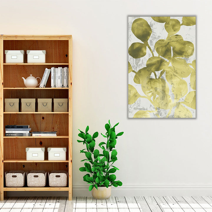 Green Leaf Shimmer I - Canvas Print Wall Art