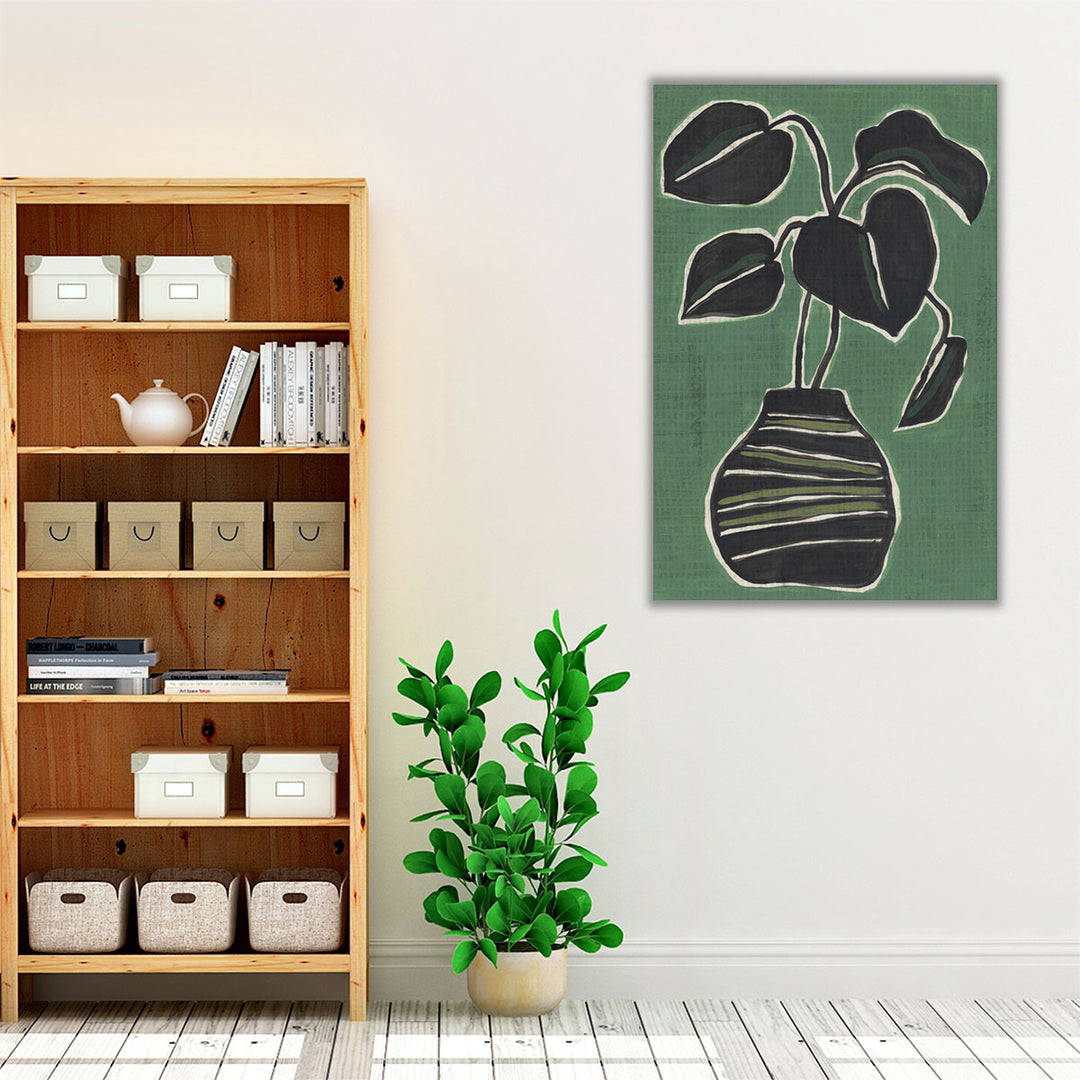 Jade Potted Palm II - Canvas Print Wall Art