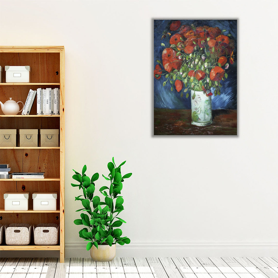 Vase with Poppies, 1886 - Canvas Print Wall Art