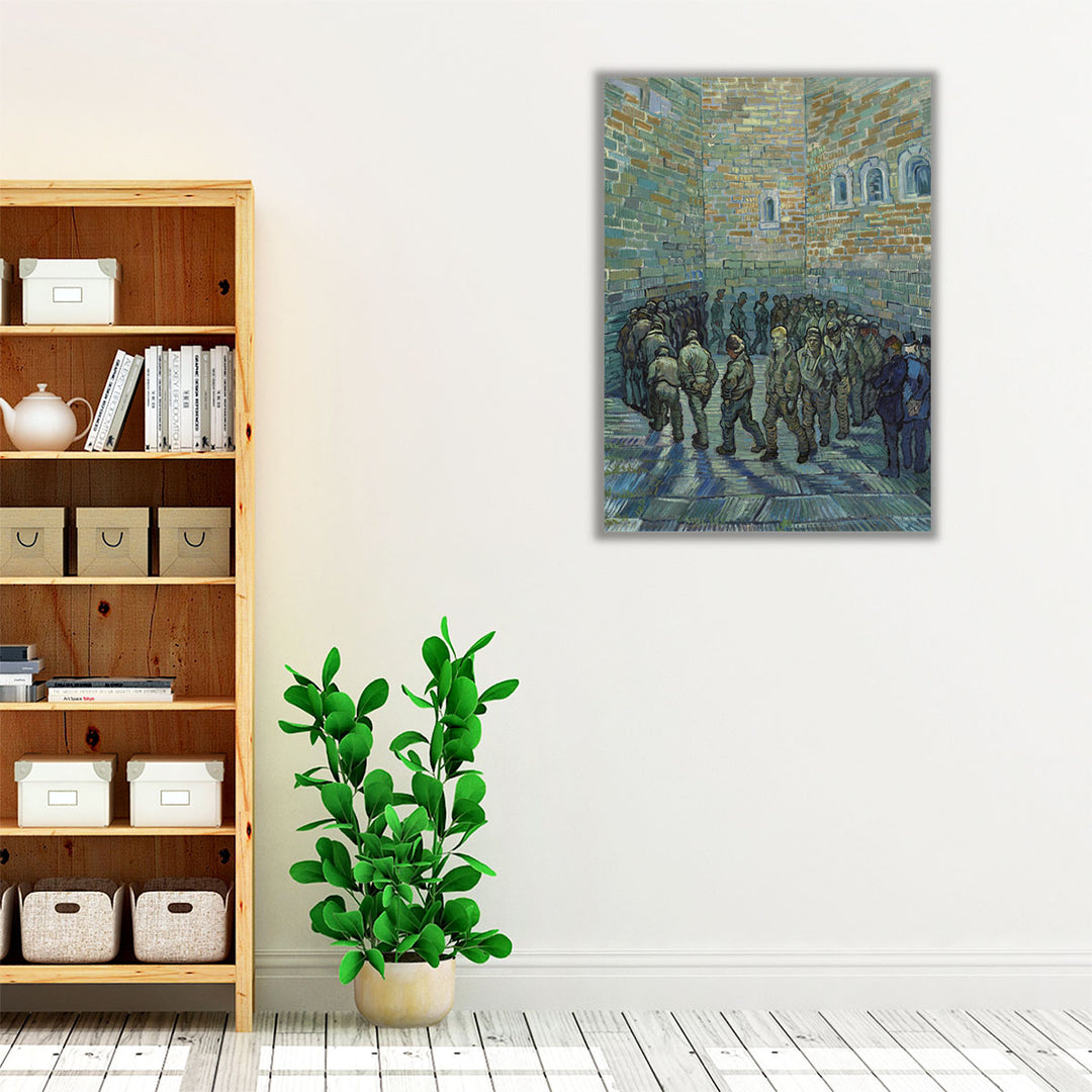 Prisoners Exercising, 1890 - Canvas Print Wall Art