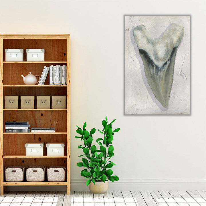 Watercolor Sharks Tooth II - Canvas Print Wall Art