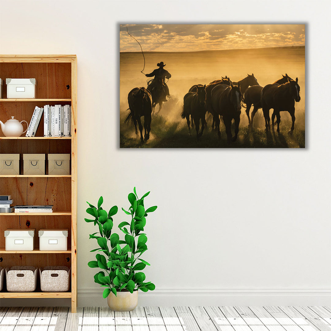 Cowboy Jingle - Canvas Print Wall Art