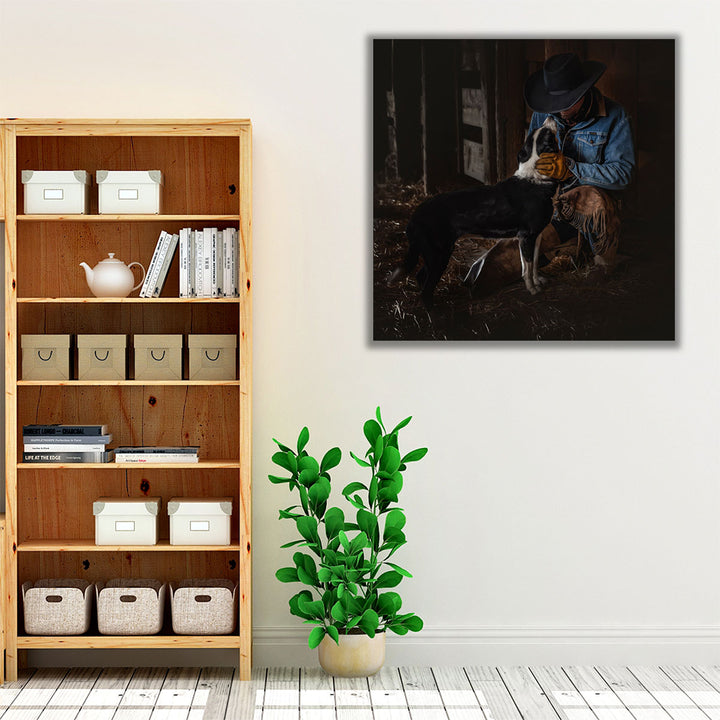 Cowboy_s Devotion - Canvas Print Wall Art