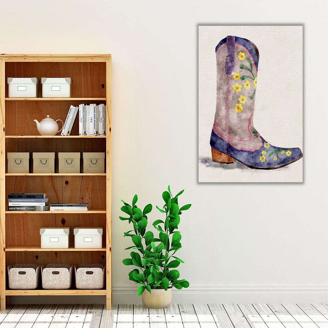 Cowgirl Boot I - Canvas Print Wall Art