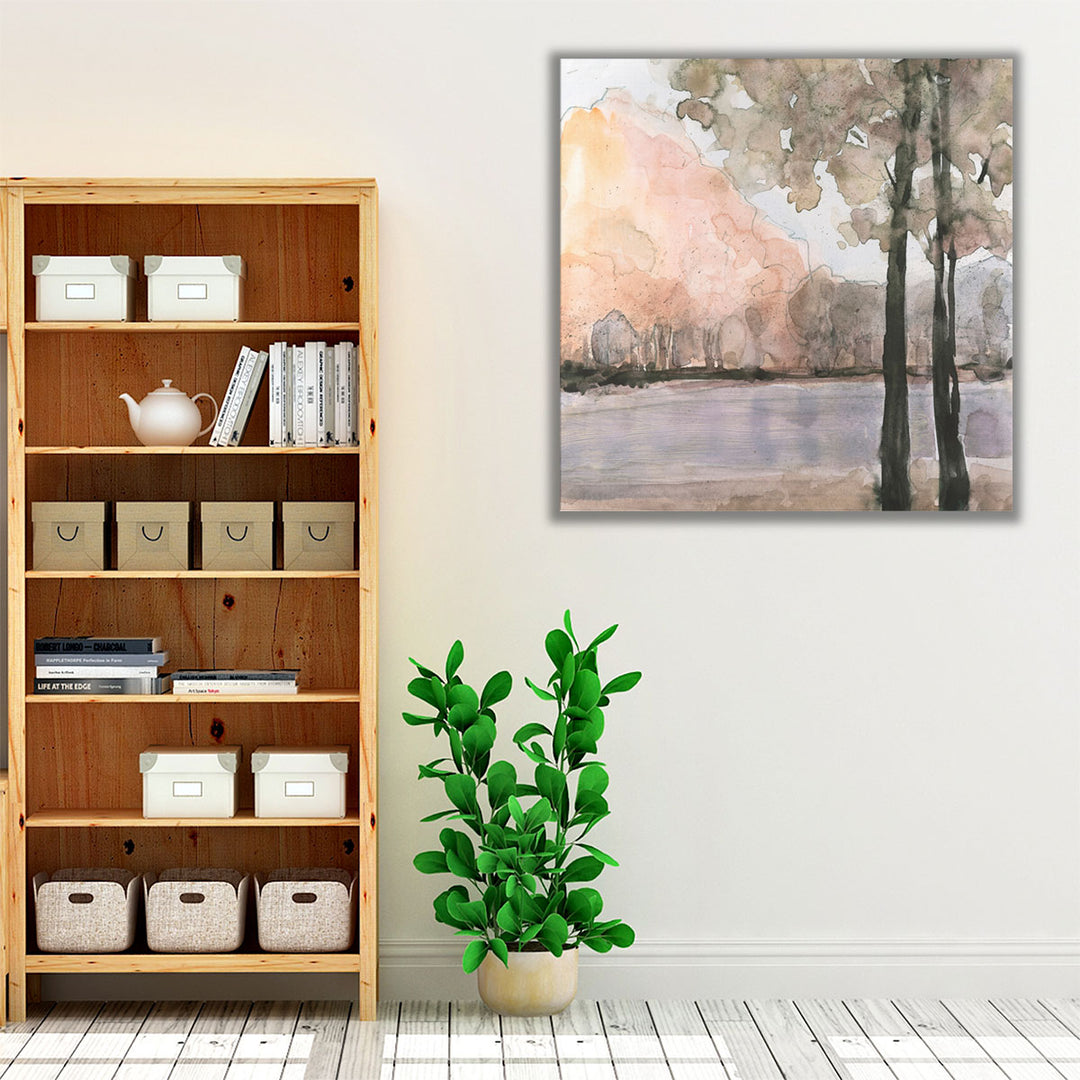 View Behind the Trees II - Canvas Print Wall Art