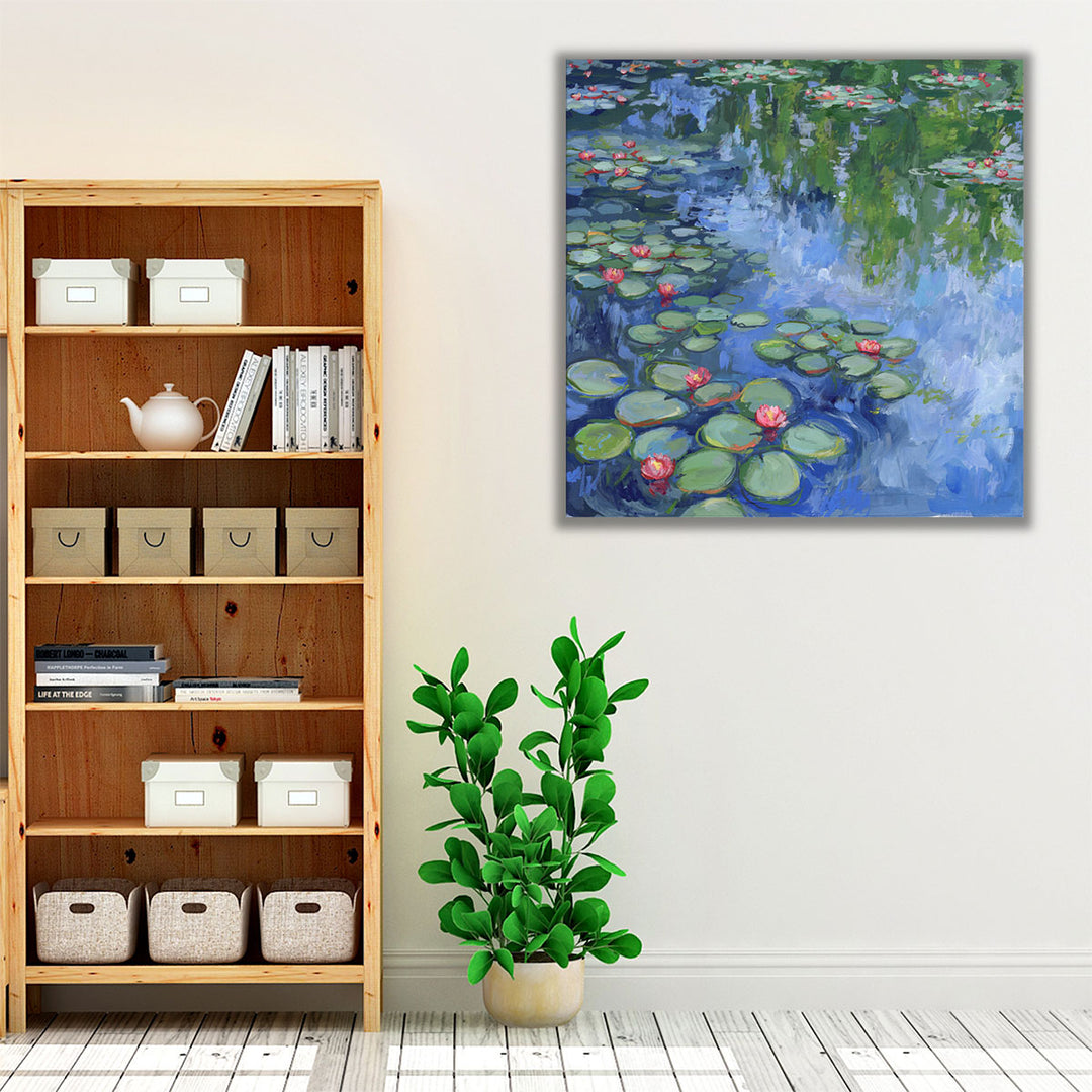 Serene Water Lillies II - Canvas Print Wall Art