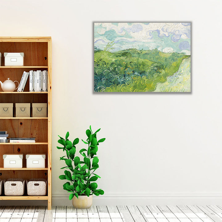 Green Wheat Fields, Auvers, 1890 - Canvas Print Wall Art