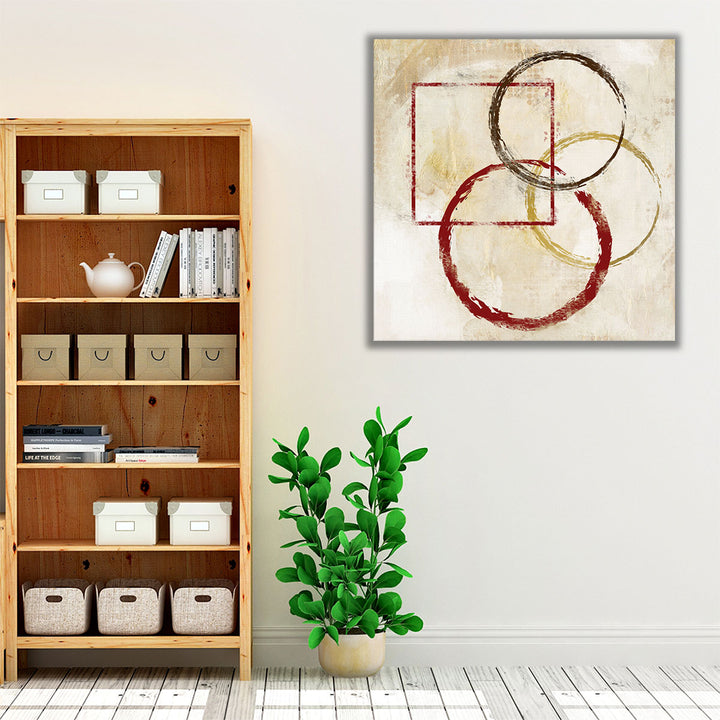 Circles And Squares 1 - Canvas Print Wall Art