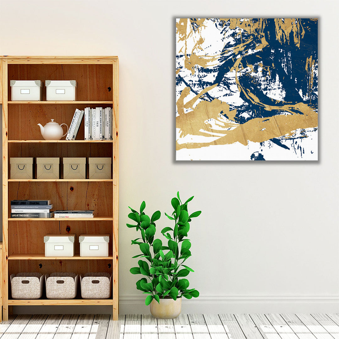 Free Form Blue - Canvas Print Wall Art