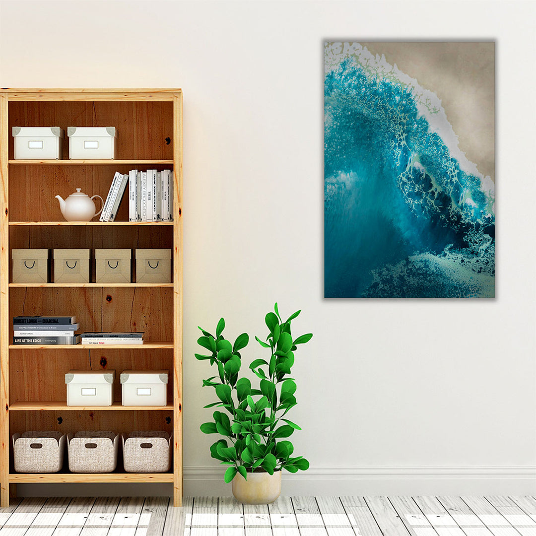 Bondi Beach Break Away Reef - Canvas Print Wall Art