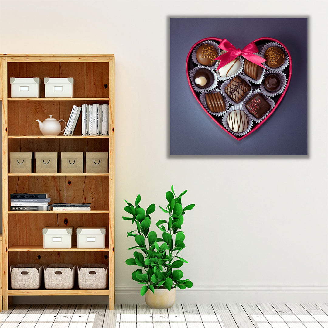 Chocolate Heart - Canvas Print Wall Art