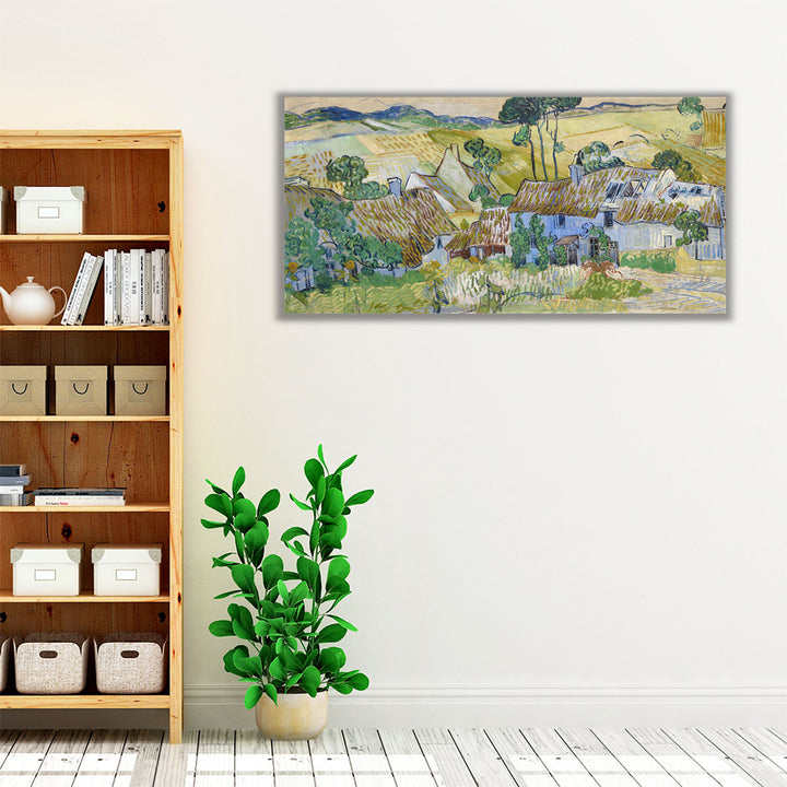 Farms Near Auvers, 1890 - Canvas Print Wall Art