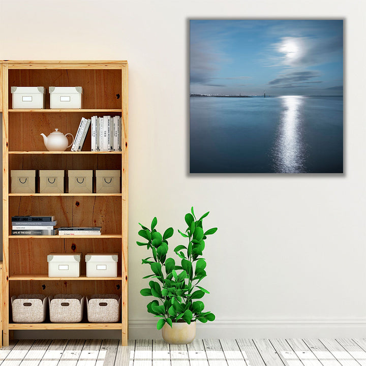 Tranquil Seascape with Horizon over Water - Canvas Print Wall Art