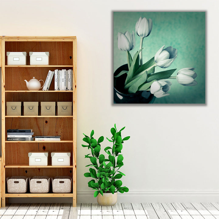 Tulips in a Vase - Canvas Print Wall Art