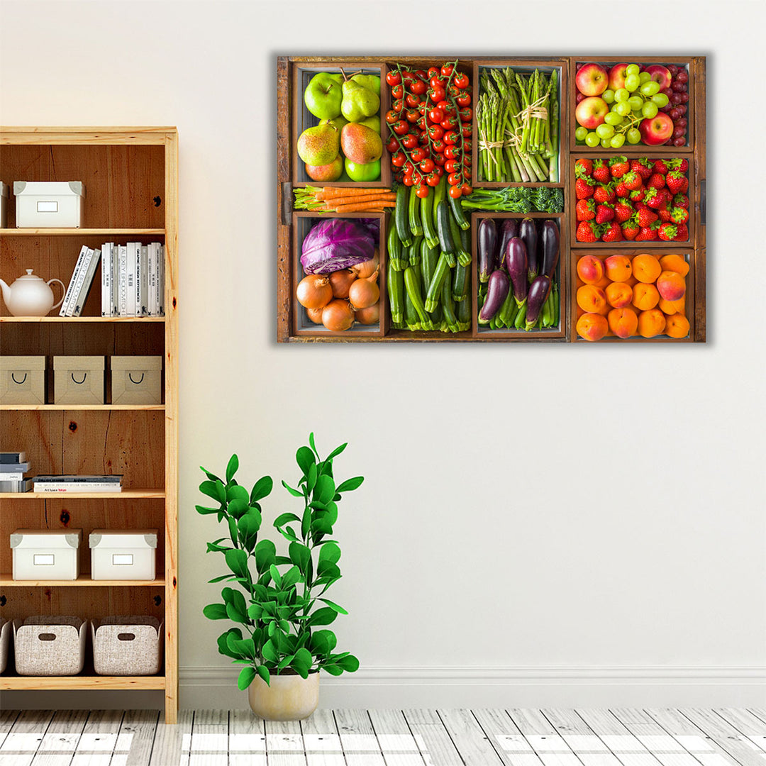 Fruit and Vegetables - Canvas Print Wall Art