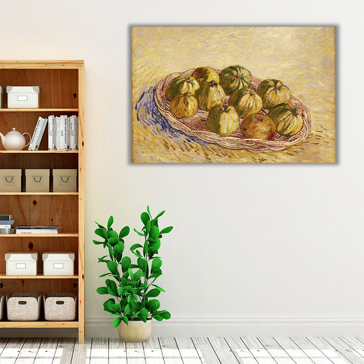 Still Life, Basket of Apples, 1887 - Canvas Print Wall Art