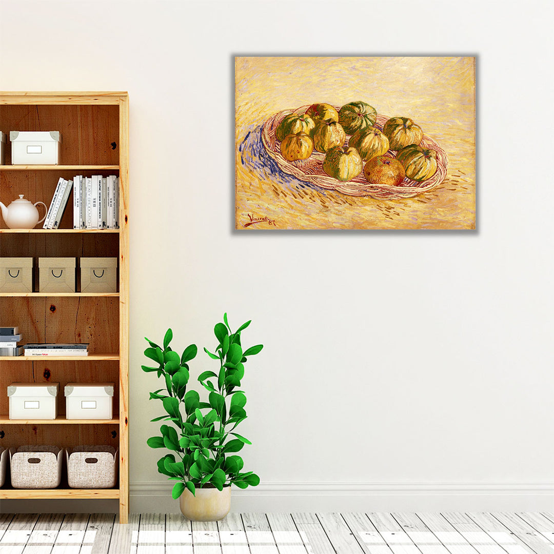 Still Life, Basket of Apples, 1887 - Canvas Print Wall Art