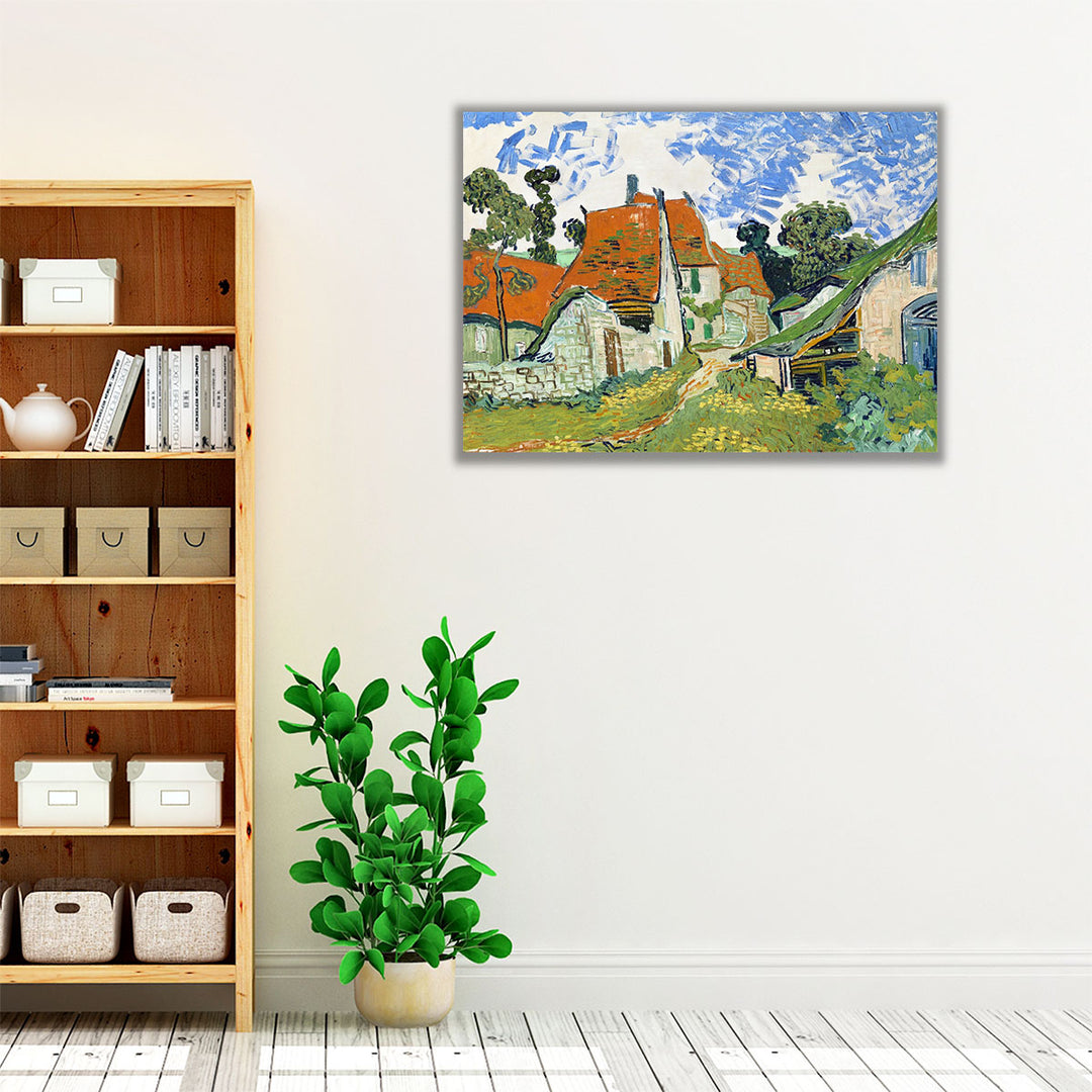 Street in Auvers-sur-Oise, 1890 - Canvas Print Wall Art