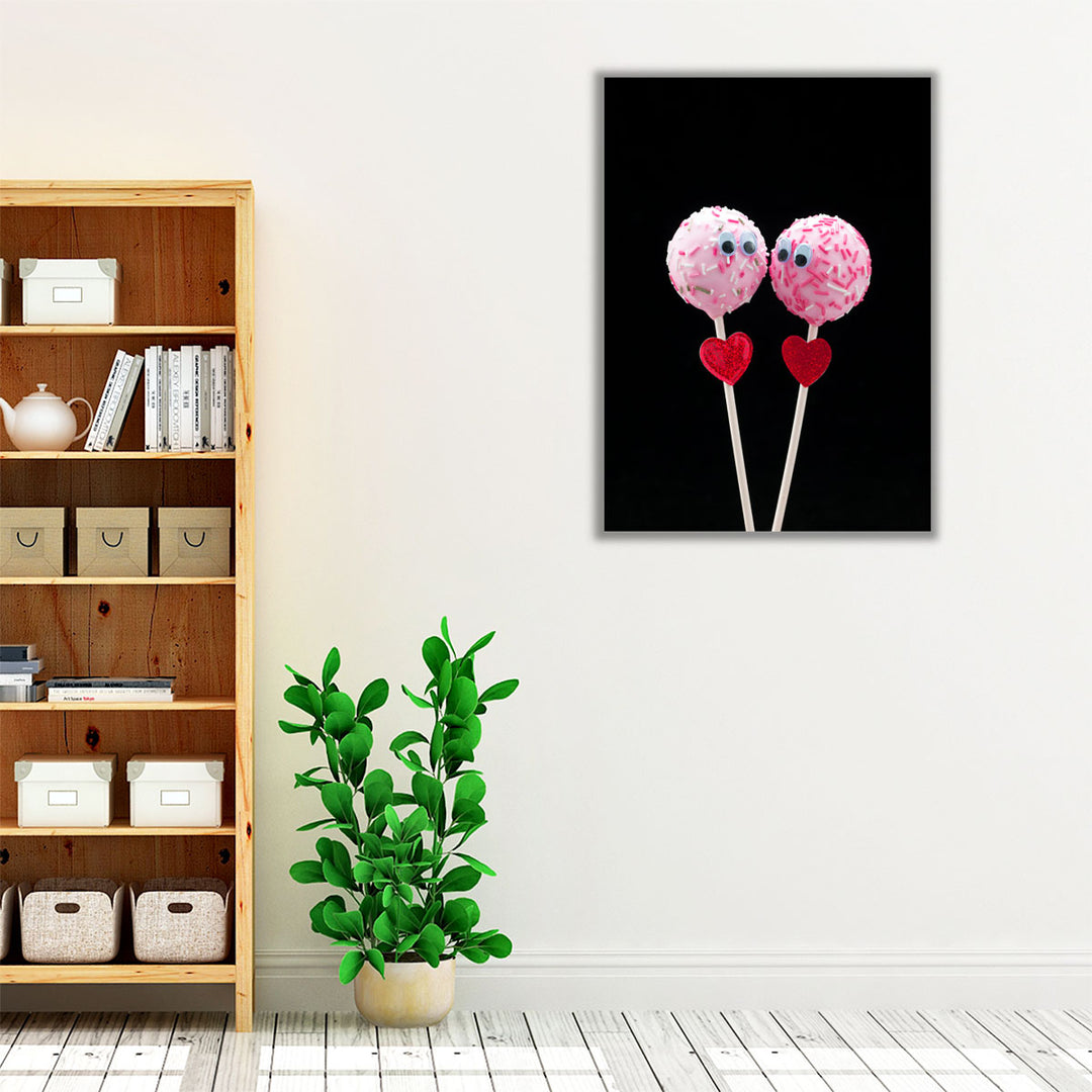 Lovely Popcake Couple - Canvas Print Wall Art