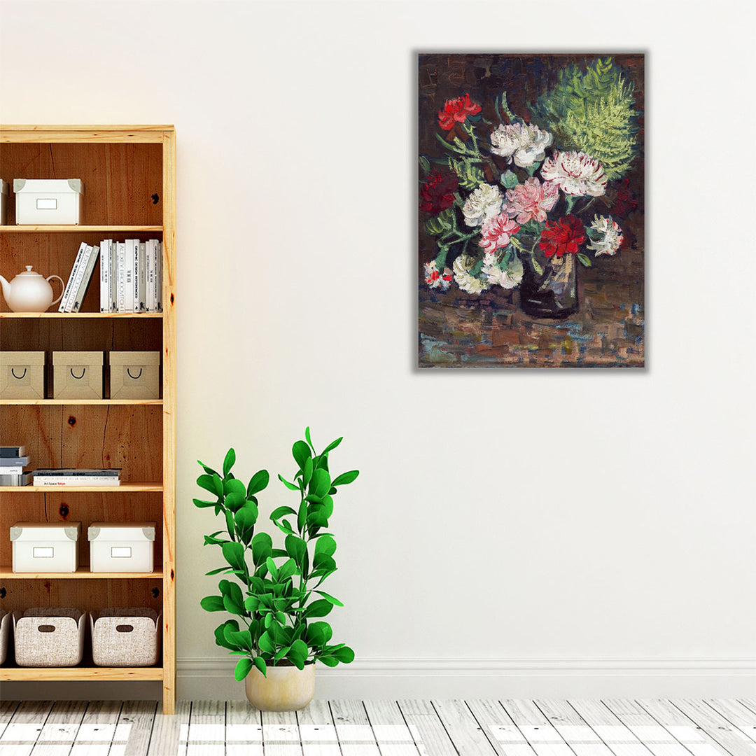 Vase with Carnations, 1886 - Canvas Print Wall Art