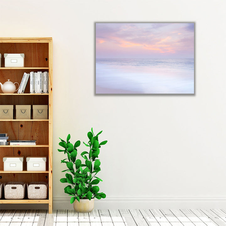 Evening View Of Beautiful Beach In Israel 3 - Canvas Print Wall Art