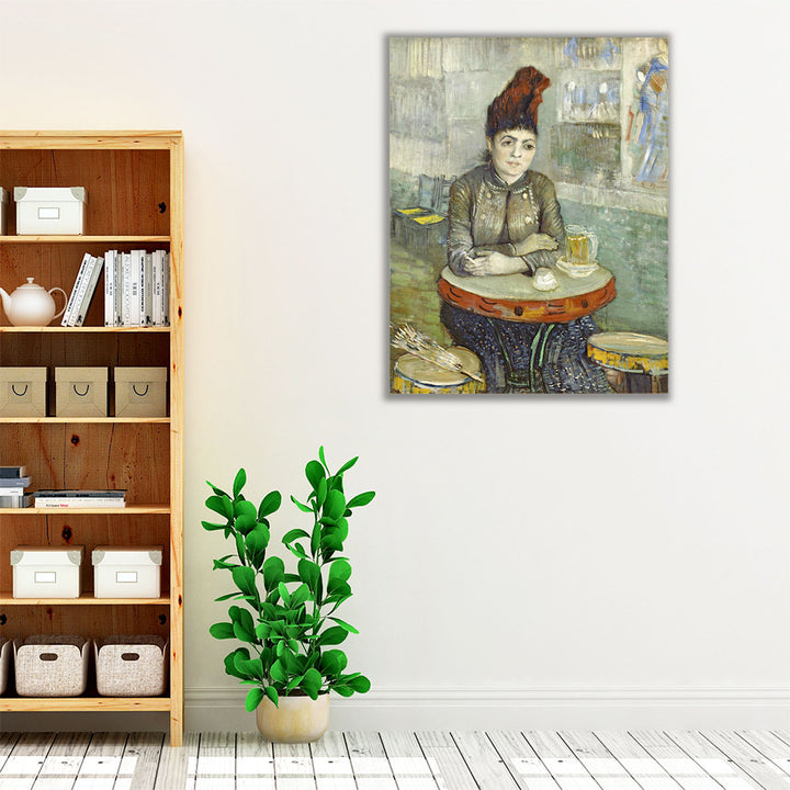 Segatori Sitting in the Cafe du Tambourin, 1887 - Canvas Print Wall Art