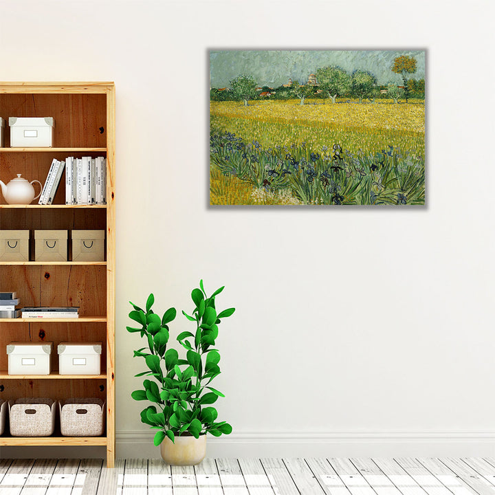 Field With Flowers Near Arles, 1888 - Canvas Print Wall Art