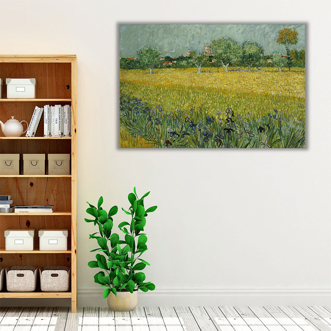 Field With Flowers Near Arles, 1888 - Canvas Print Wall Art