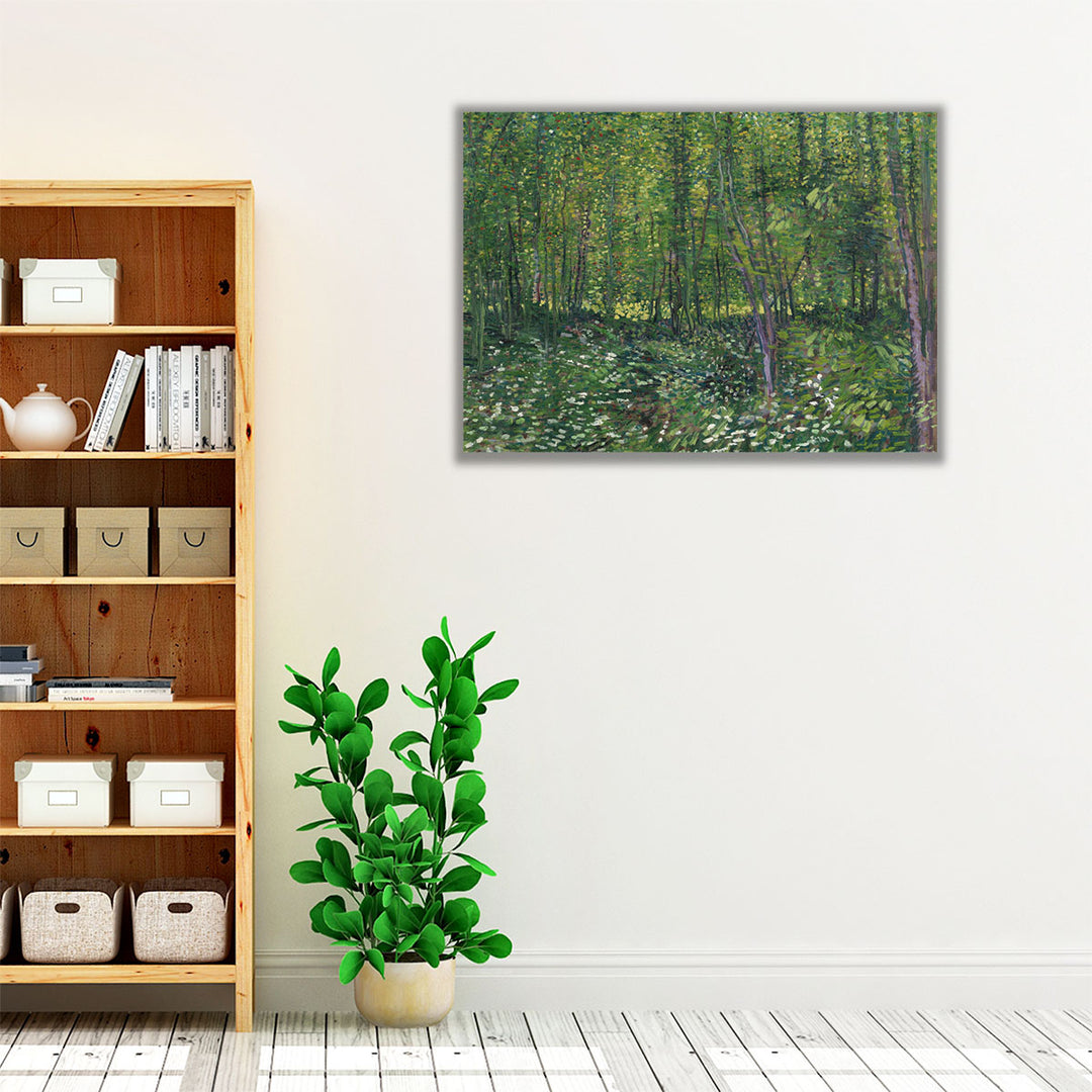 Trees and Undergrowth, 1887 - Canvas Print Wall Art