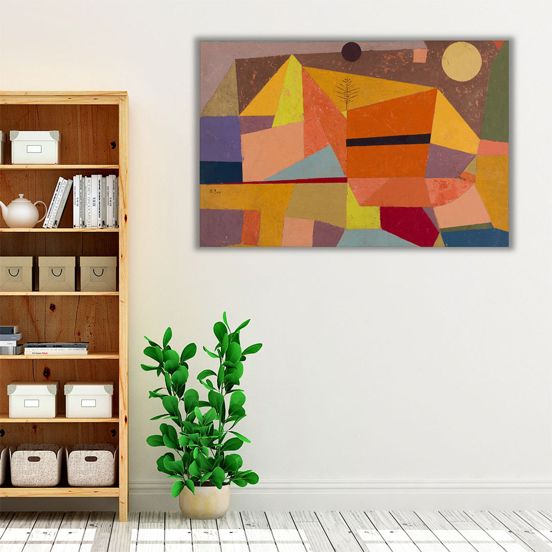 Heitere Gebirgslandschaft, Joyful Mountain Landscape, 1929- Canvas Print Wall Art