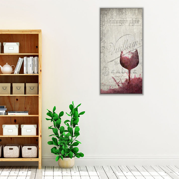 Splashes of Wine - Canvas Print Wall Art