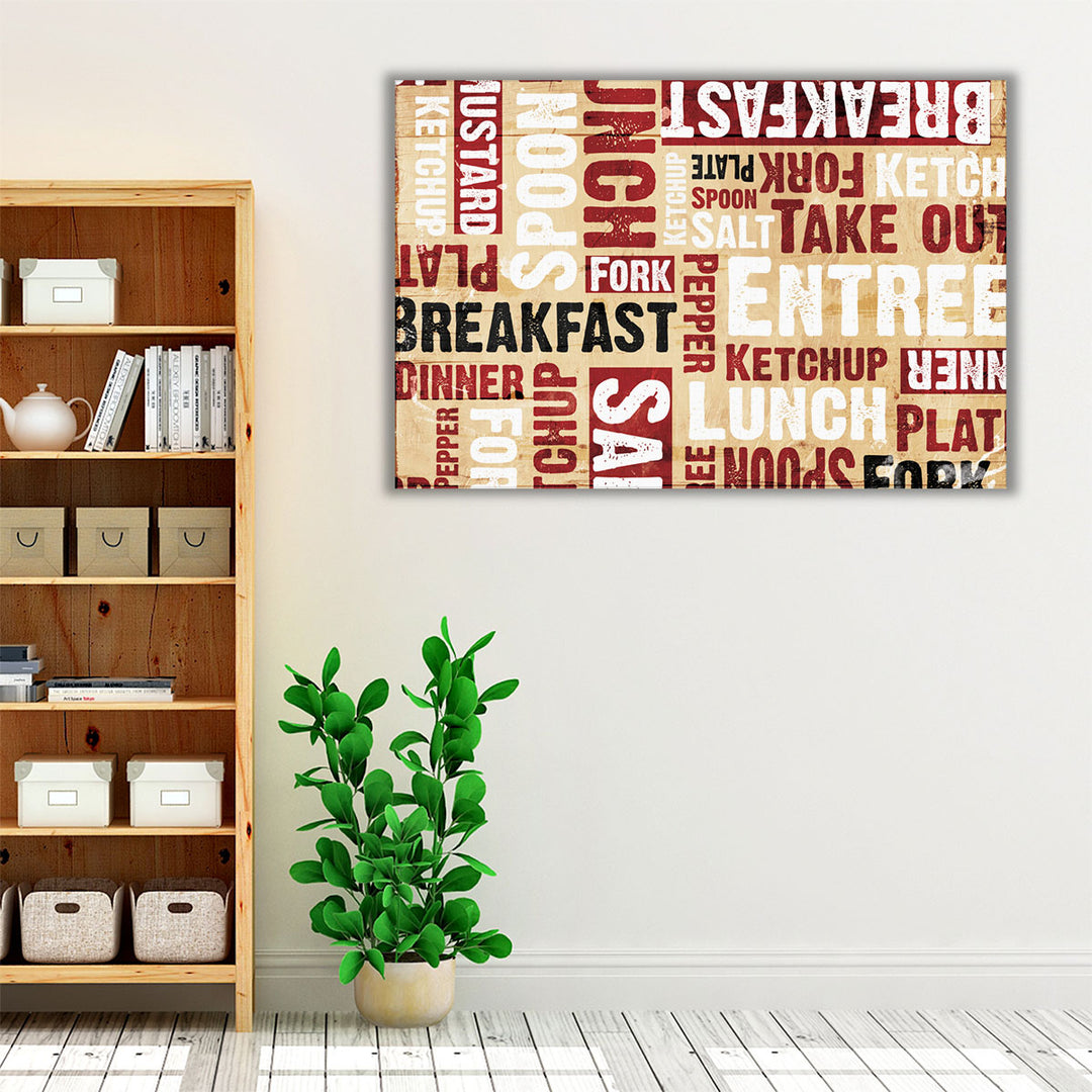 Breakfast Lunch - Canvas Print Wall Art